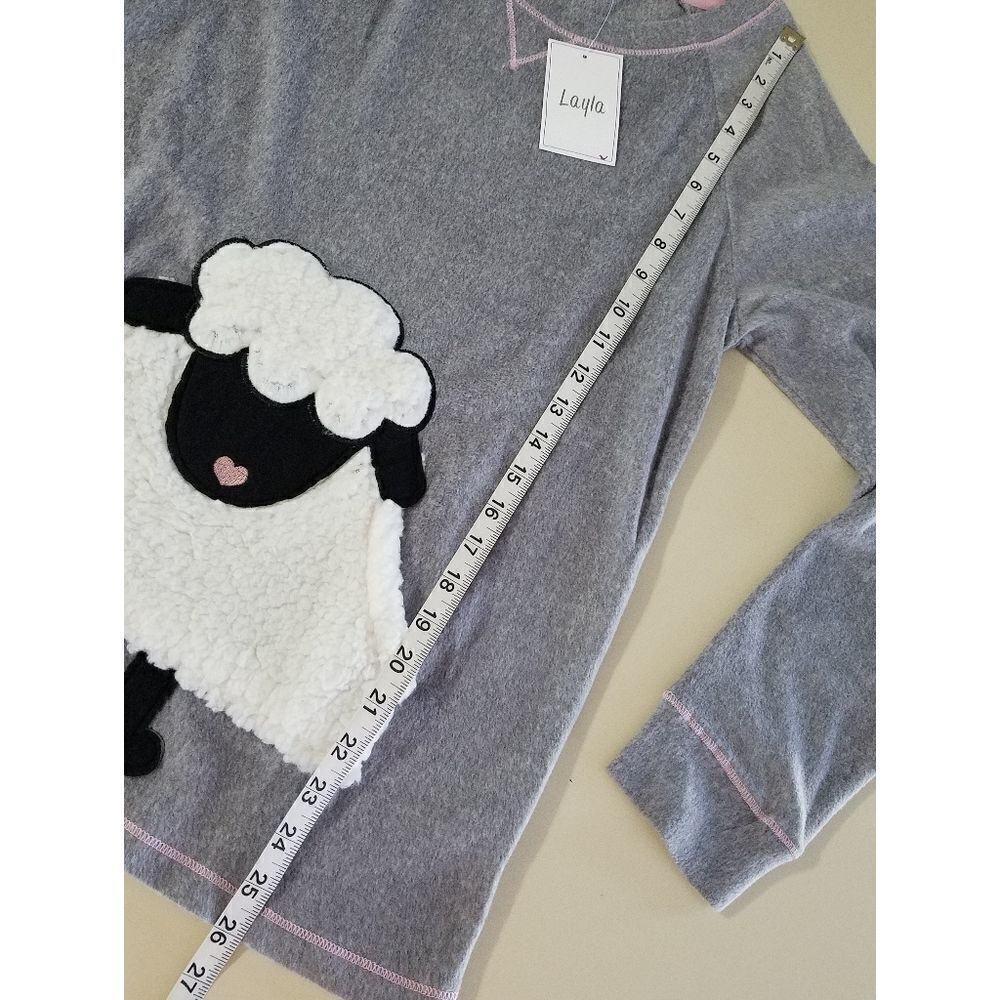 Layla Fleece Pajama Top - Picture 4 of 8